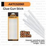 Glue Gun Heat Stick (20cm) INGCO AKTGS2061 Refill Isi Lem Tembak Lilin Bakar Cair Panas