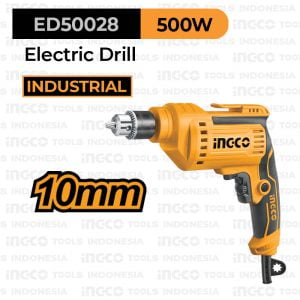 Electric Drill (10 mm, 500 W) INGCO ED50028 - Bor Kayu Besi Listrik 10mm