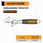 Adjustable Wrench (8") INGCO HADW131088 Kunci Inggris Gagang Karet Inch