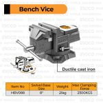 Bench Vice (8") INGCO HBV088 Catok Paron Ragum Tanggem Meja Putar Inch