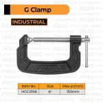 Klem C/G Clamp (6") INGCO HGC0106 Catok Jepit Press Kayu Besi Inch Inci