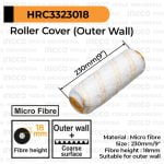 Roll Refill Exterior (9"/230 mm) INGCO HRC3323018 - Isi Ulang Bulu Rol Cat Tembok
