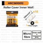 10-Pcs Roller Brush (4"/100 mm) INGCO HRC5610012 Refill Isi Kuas Bulu Rol Roll Cat