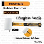 Soft Rubber Mallet (16 oz) INGCO HRUH8316 - Palu Karet Malet Keramik Marmer Granit