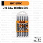 15Pcs Jig Saw Blade (Wood 8TPI) INGCO JBT15111C Mata Jigsaw Kayu 8 TPI