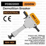 Demolition Jack Hammer (30 Kg, 75J) INGCO PDB22001 - Mesin Bobok Beton Tembok Batu Aspal Jalan