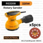Rotary Orbital Sander (5") INGCO RS3208 - Mesin Amplas Bulat 5 Inch