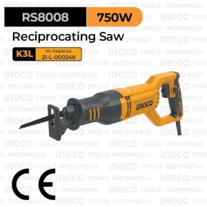Reciprocating Saw (750 W) INGCO RS8008 Gergaji Potong Pipa Sabre Saber Listrik