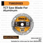 Aluminium TCT Saw Blade (8 1/4") INGCO TSB321023 Mata Potong Miter Mitresaw Alumunium Inch