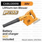 P20S Cordless Hand Blower INGCO CABLI20018 - Mesin Tiup Hisap Peniup Angin Pet Dryer Debu Daun