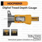 Digital Tread Depth Gauge INGCO HDCP00101 - Alat Ukur Ketebalan Kedalaman Alur Groove Ban Tire Tyre