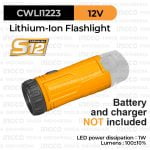 S12 Working Flash Light (100 Lm) INGCO CWLI1223 - Senter Kerja Baterai Li-Ion
