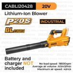 P20S Cordless Blower (8.5m3/min) INGCO CABLI20428 Mesin Tiup Debu Daun