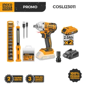 Combo Brushless Impact Wrench (1/2") COSLI23011 Paket Sok Socket Baut