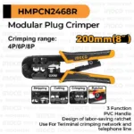 3-in-1 Modular Plug Crimper 8" (RJ45-RJ11) INGCO Tang Crimping Network