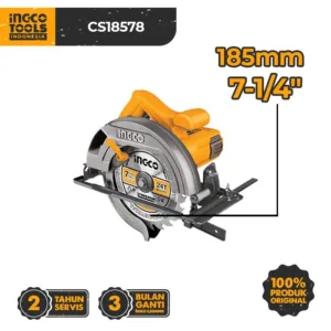 Circular Saw (7”) INGCO CS18578 Gergaji Putar Kayu Serkel Circle